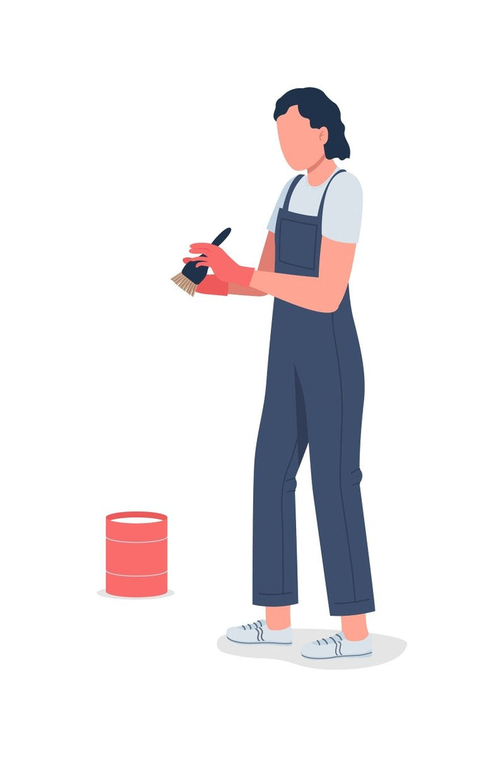 Community workers flat contour vector illustrations set