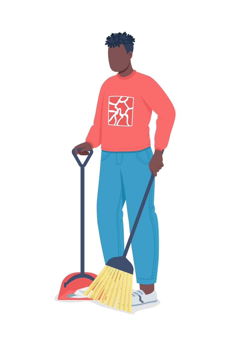 Community workers flat contour vector illustrations set