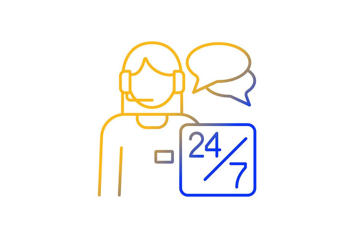 Company staff related gradient icons set for dark and light mode
