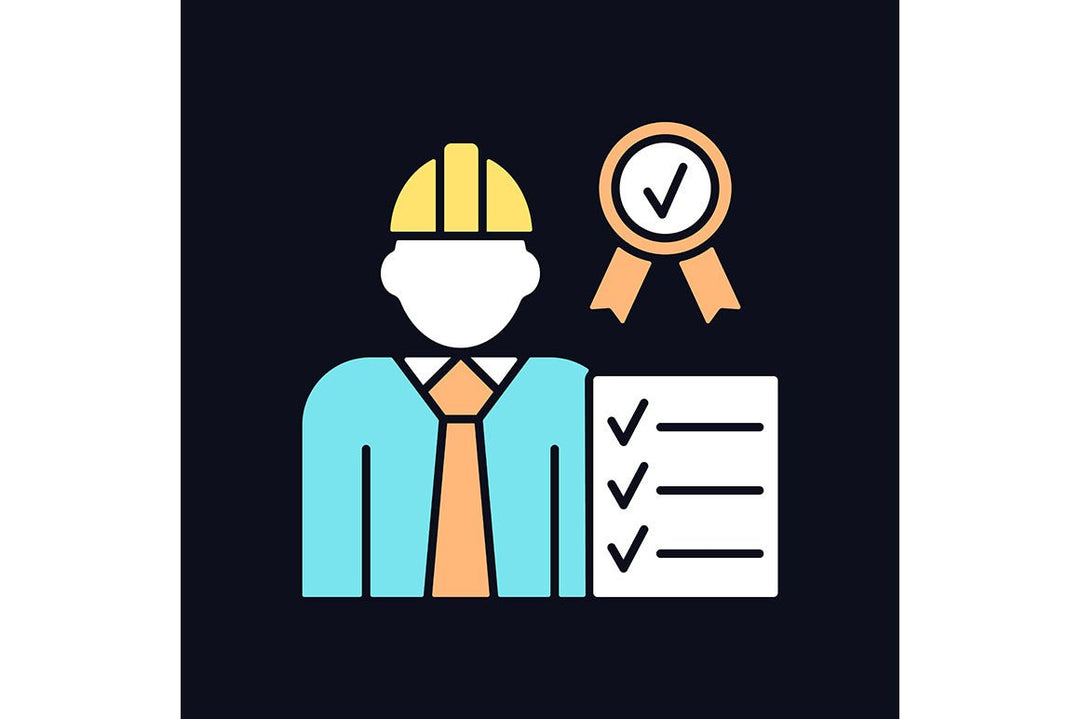 Company staff related light and dark theme RGB color icons set