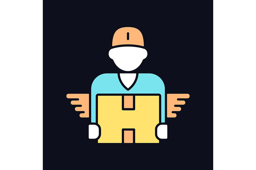 Company staff related light and dark theme RGB color icons set