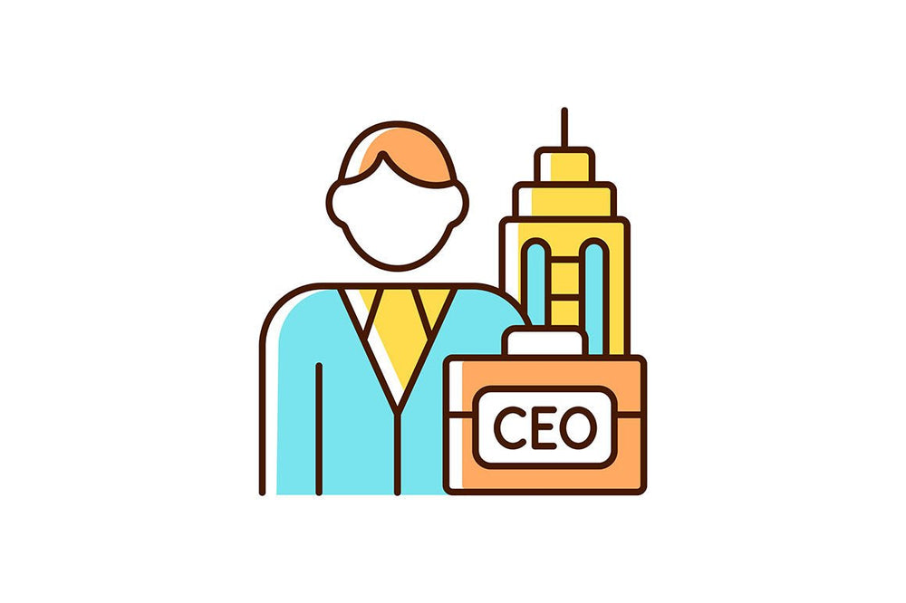 Company staff related light and dark theme RGB color icons set