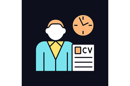 Company staff related light and dark theme RGB color icons set