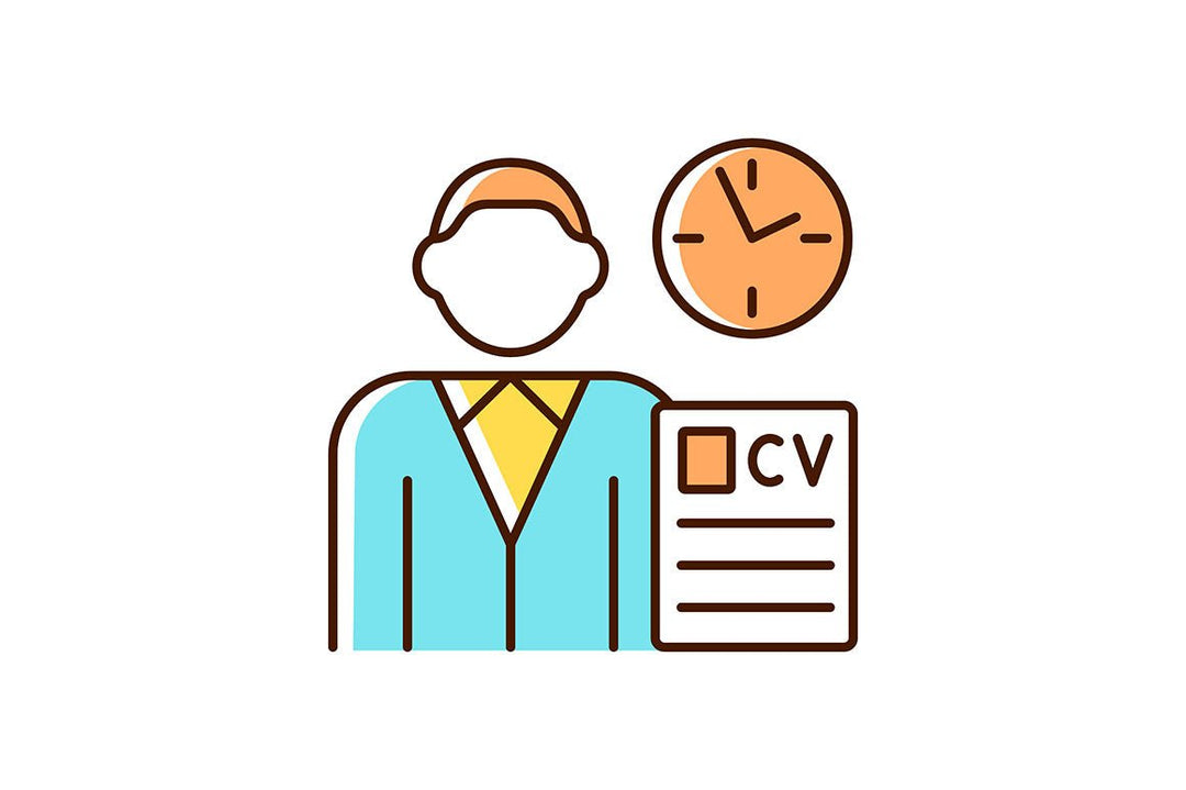 Company staff related light and dark theme RGB color icons set