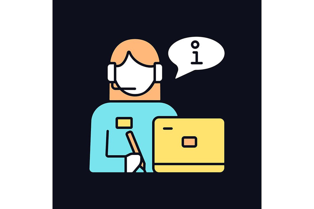 Company staff related light and dark theme RGB color icons set