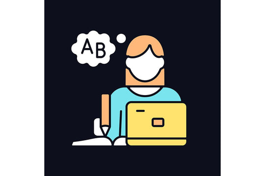 Company staff related light and dark theme RGB color icons set