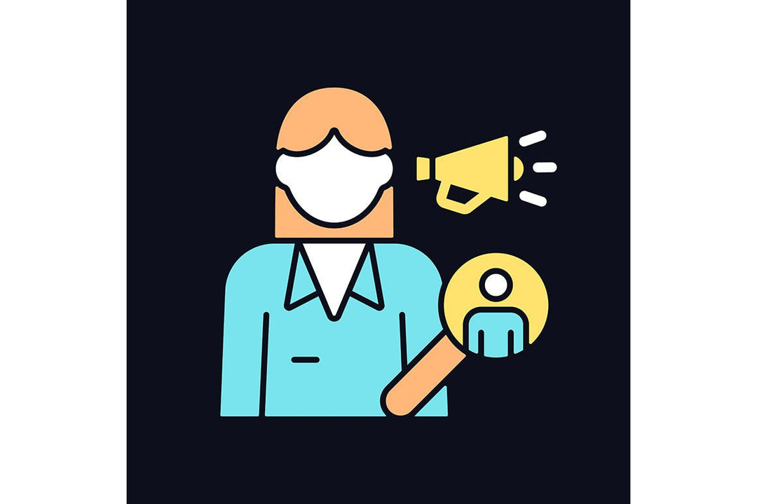 Company staff related light and dark theme RGB color icons set