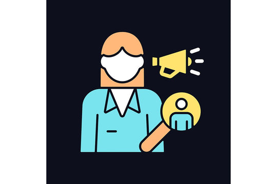 Company staff related light and dark theme RGB color icons set