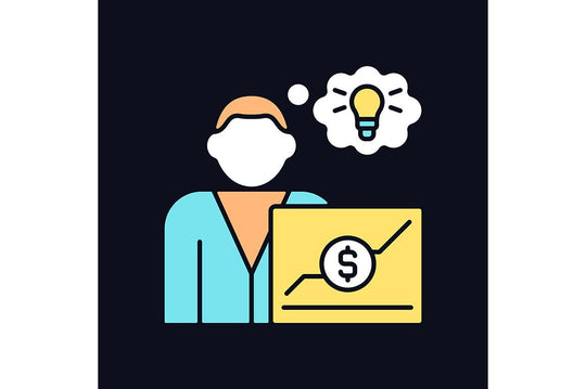 Company staff related light and dark theme RGB color icons set