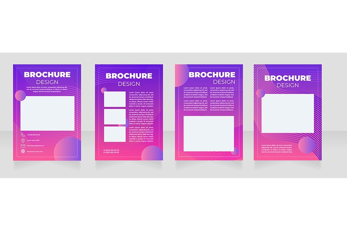 Computer graphics brochure template bundle