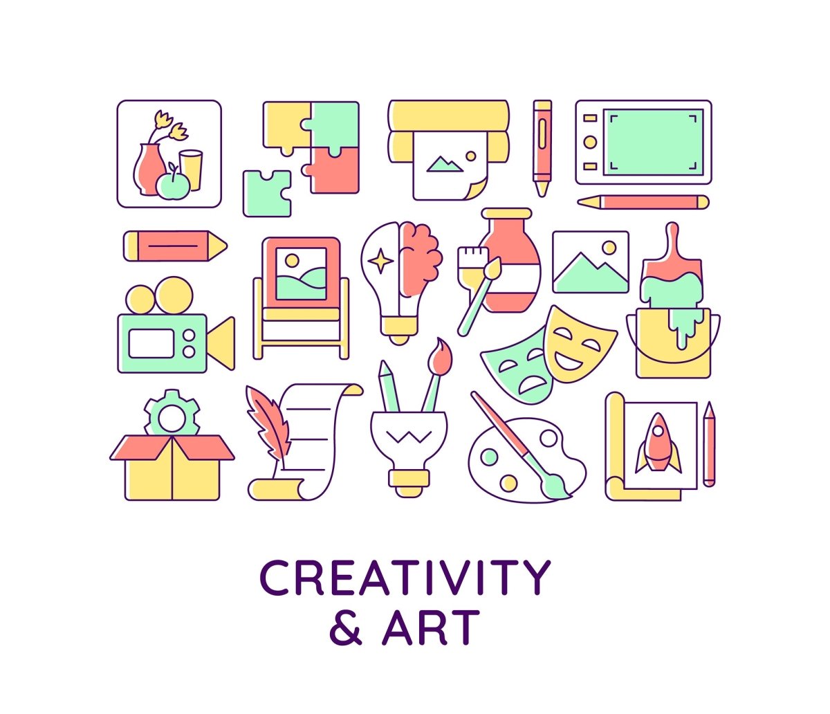 Concept icons with headline bundle 2