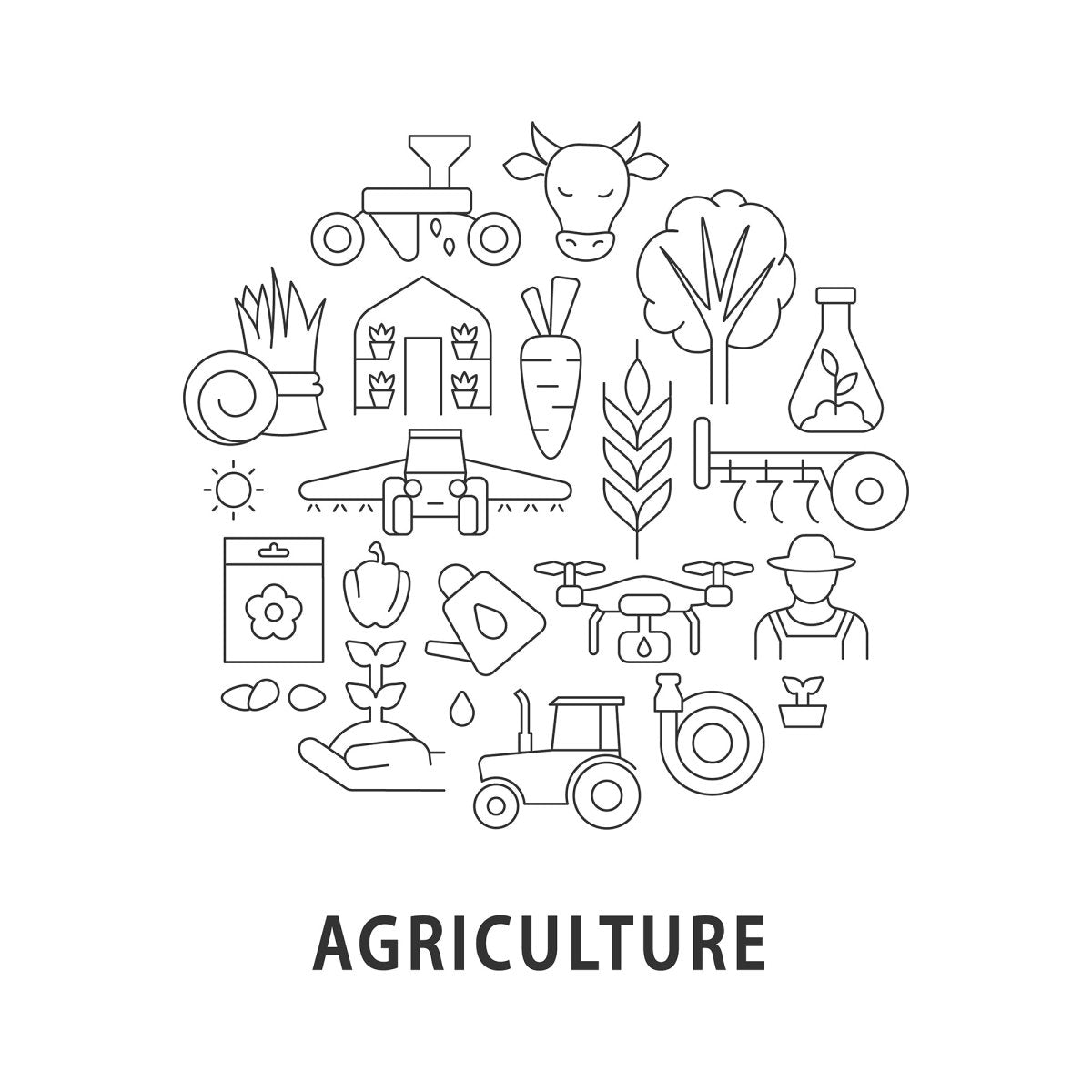 Concept icons with headline bundle