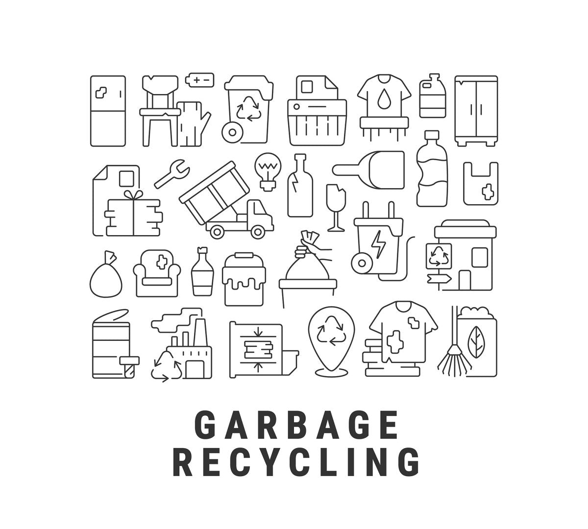 Concept icons with headline bundle