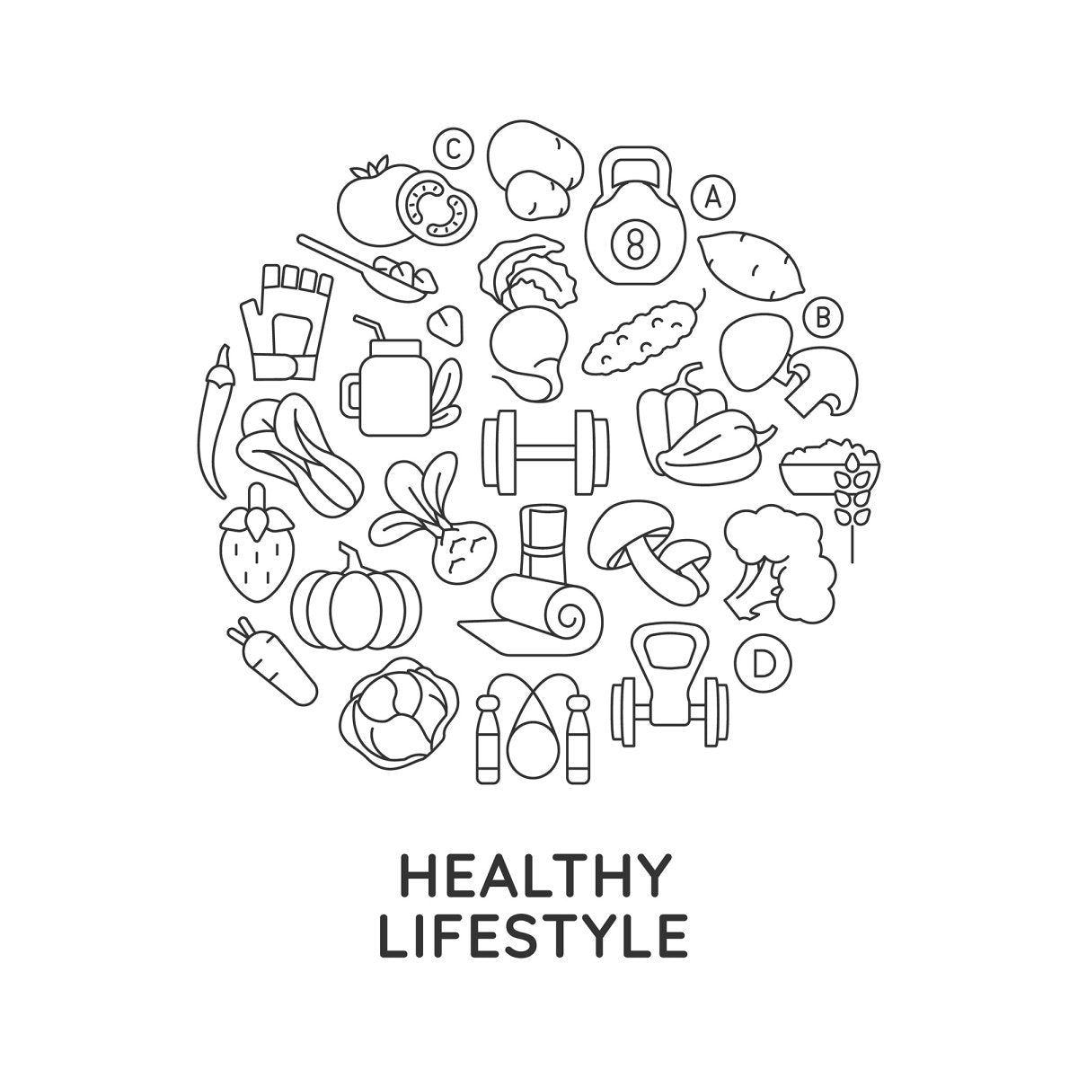 Concept icons with headline bundle