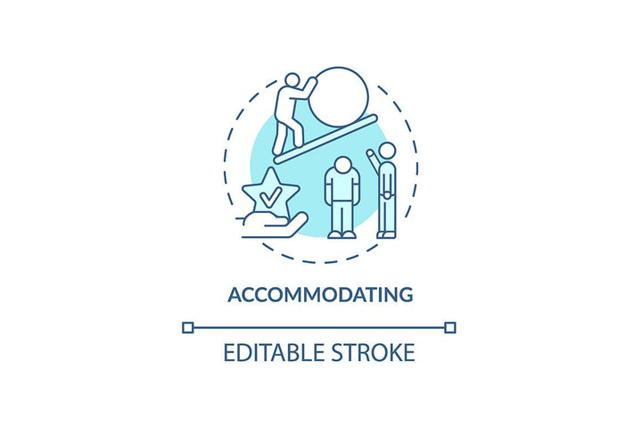 Conflict management concept icons bundle