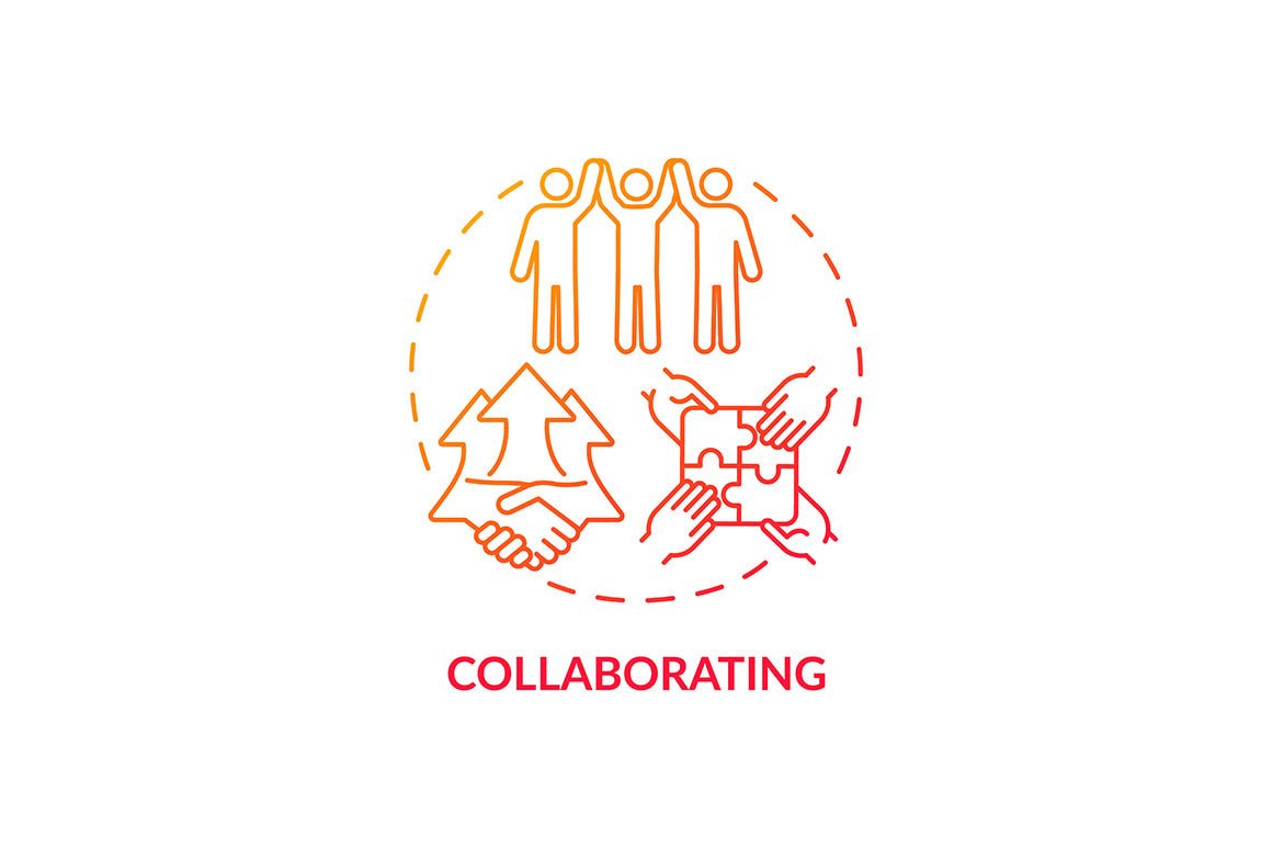 Conflict management concept icons bundle