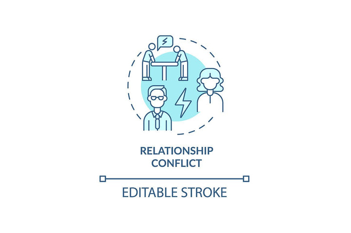 Conflict management concept icons bundle