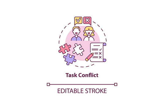 Conflict management concept icons bundle