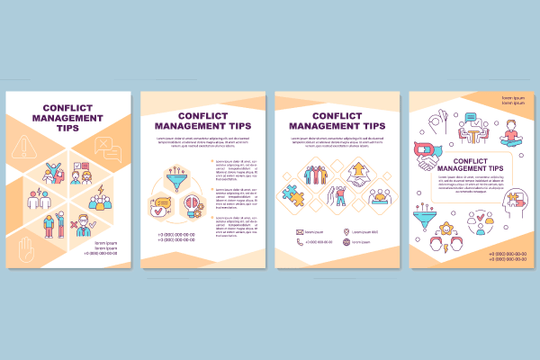 Conflict Management Tips Brochure Bundle