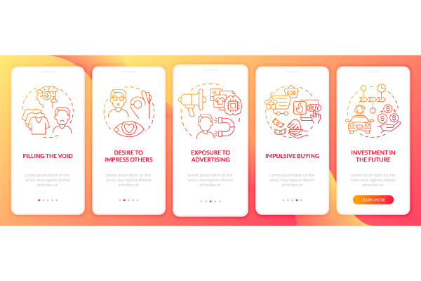 Consumerism App Page Screen Bundle