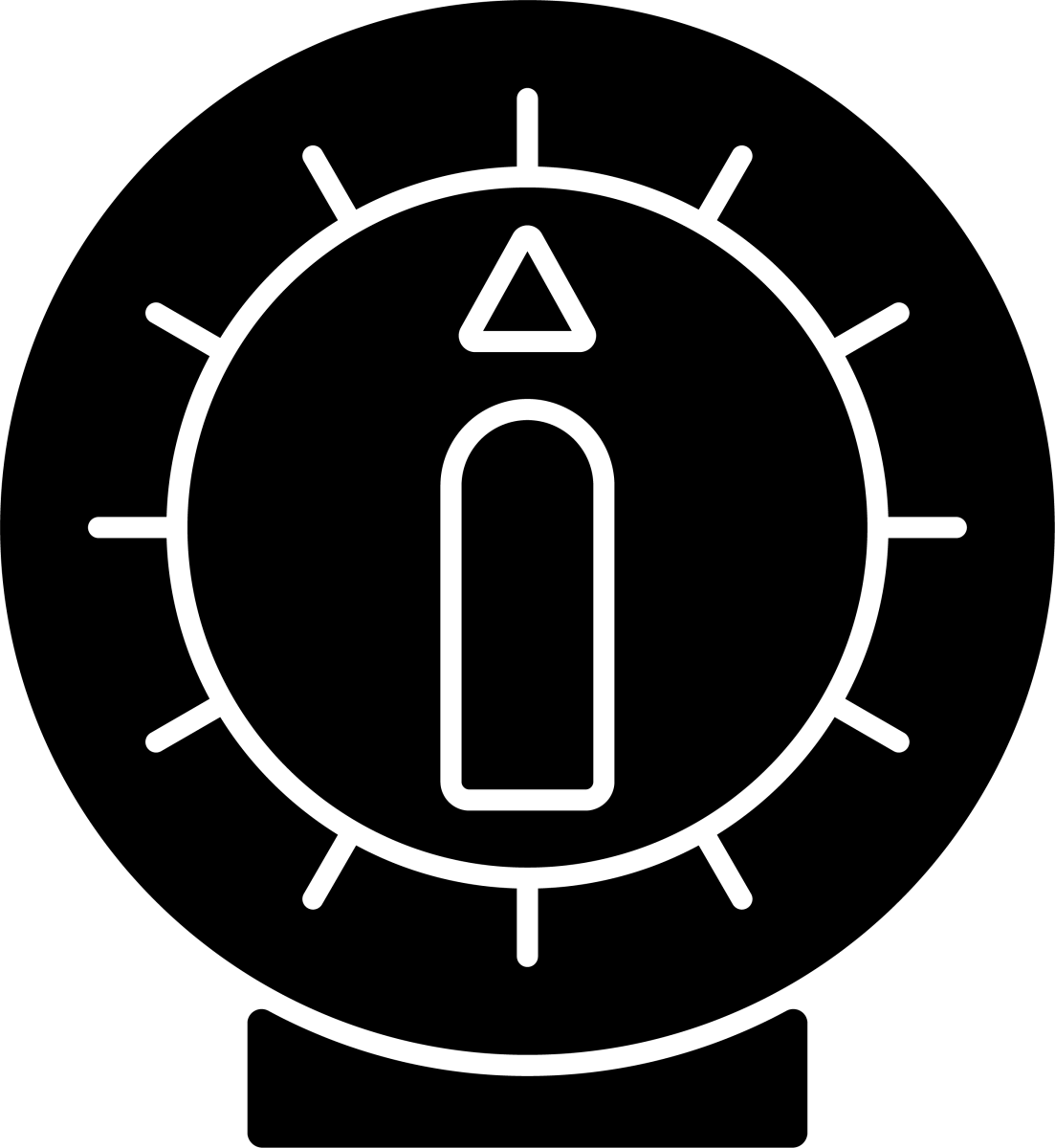 Cooking instruction black glyph icons set on white space
