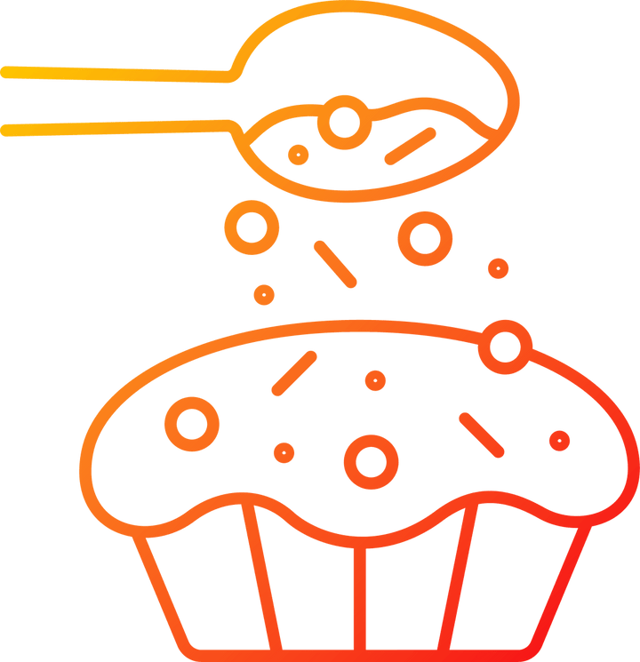 Cooking instruction gradient linear vector icons set