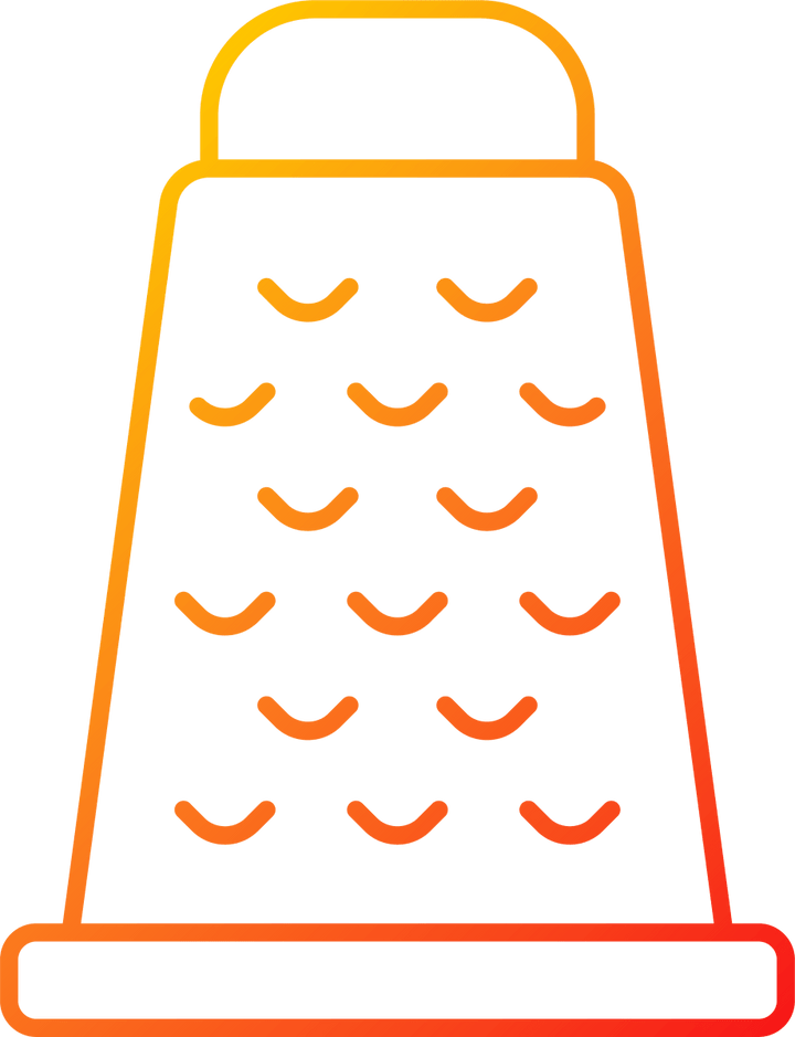 Cooking instruction gradient linear vector icons set