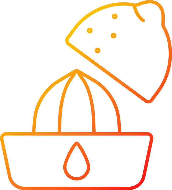 Cooking instruction gradient linear vector icons set