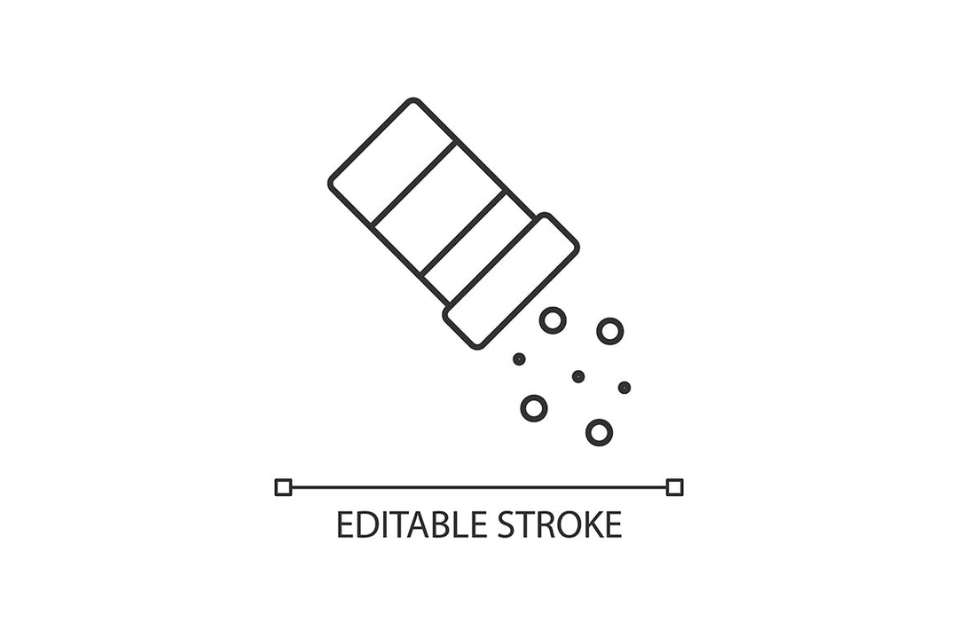 Cooking instruction linear icons set for dark and light mode