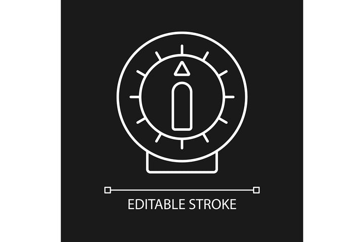 Cooking instruction linear icons set for dark and light mode