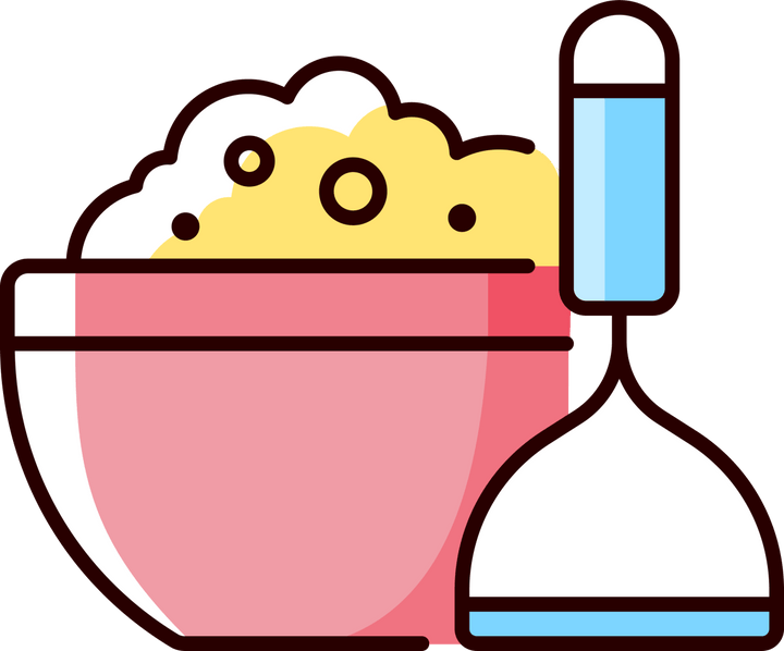 Cooking instruction RGB color icons set