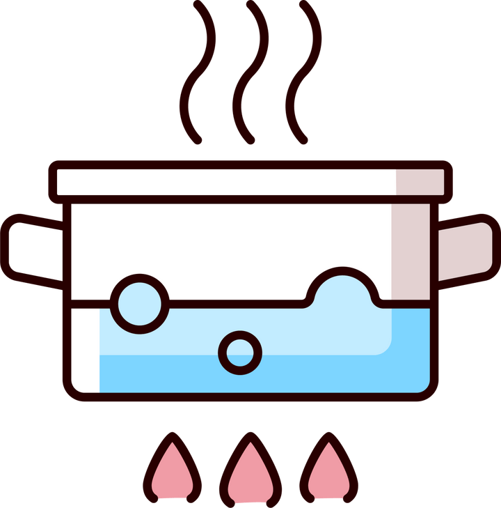 Cooking instruction RGB color icons set