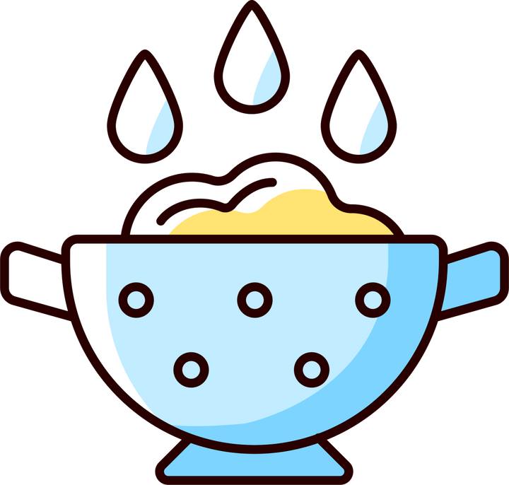 Cooking instruction RGB color icons set