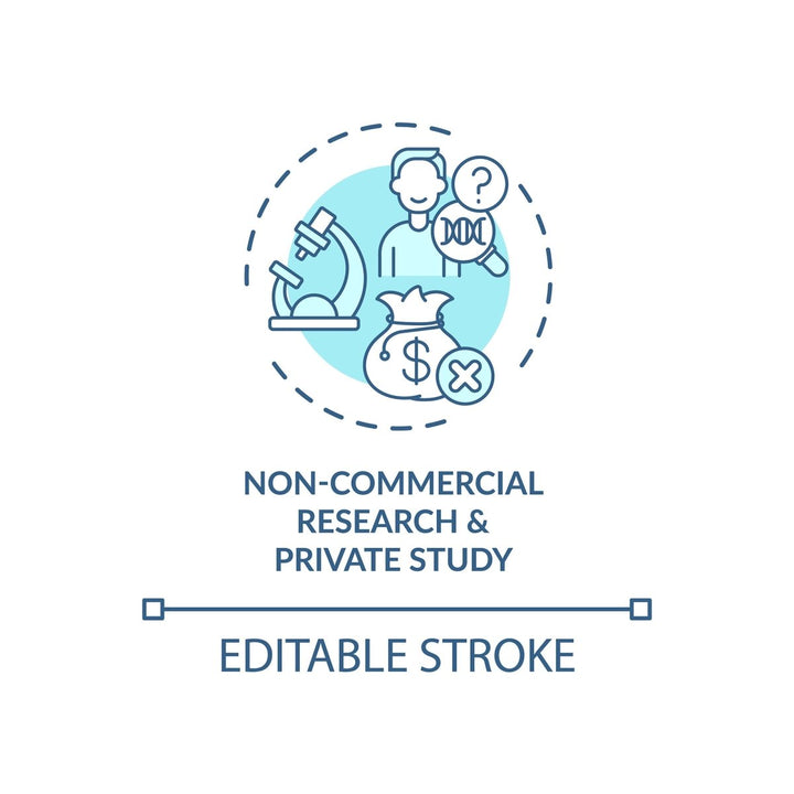 Copyright law concept icons bundle