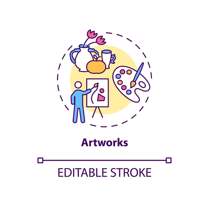 Copyright law concept icons bundle