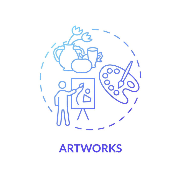 Copyright law concept icons bundle