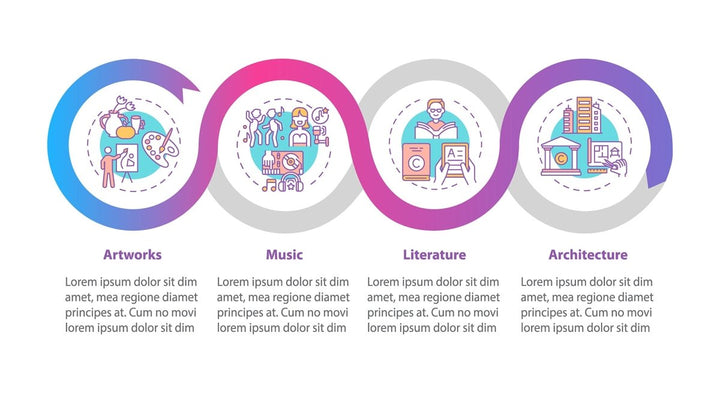 Copyright law vector infographic template bundle