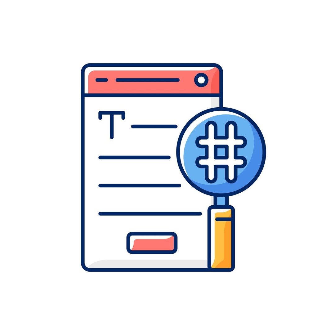 Copywriting RGB color icons set
