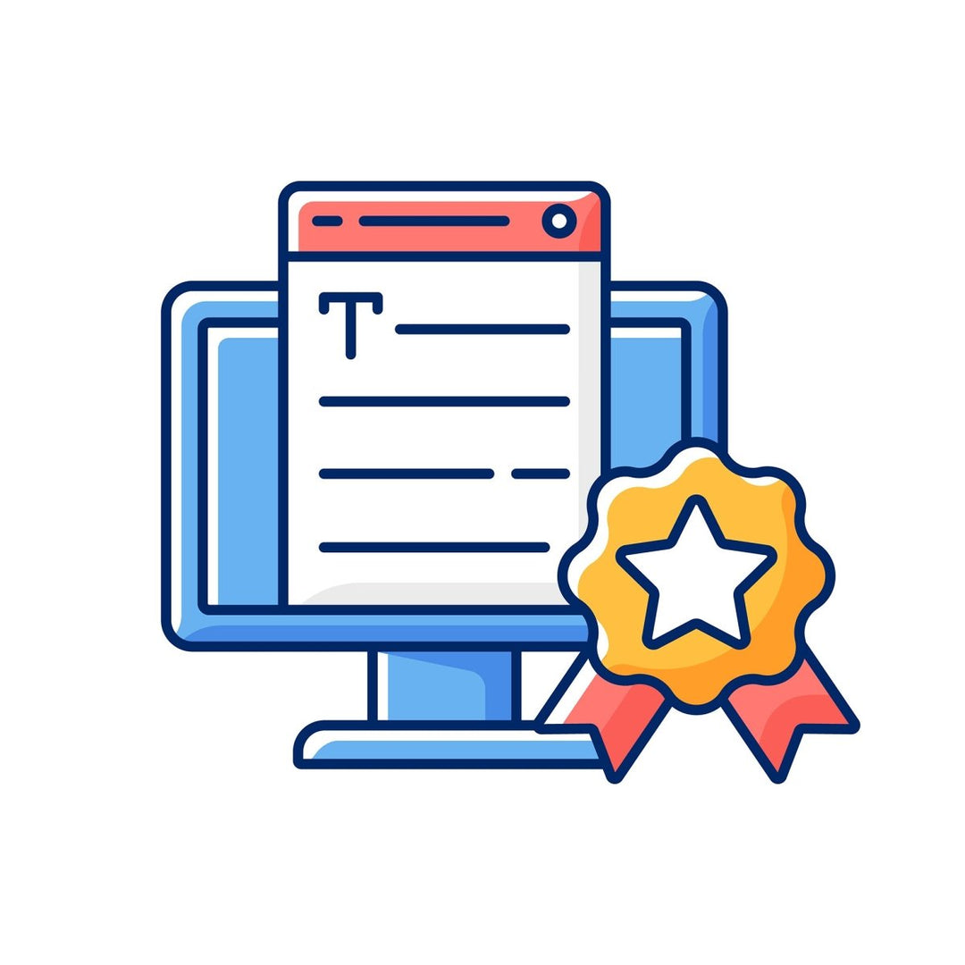 Copywriting RGB color icons set