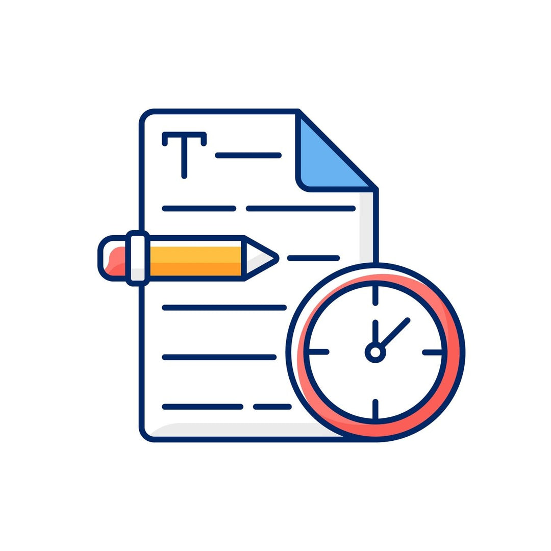 Copywriting RGB color icons set