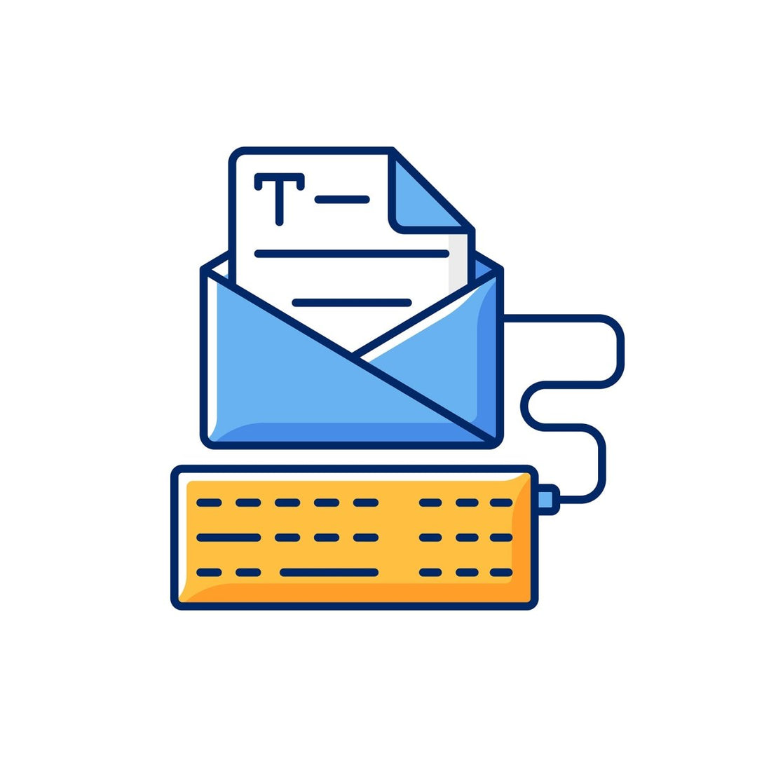 Copywriting RGB color icons set