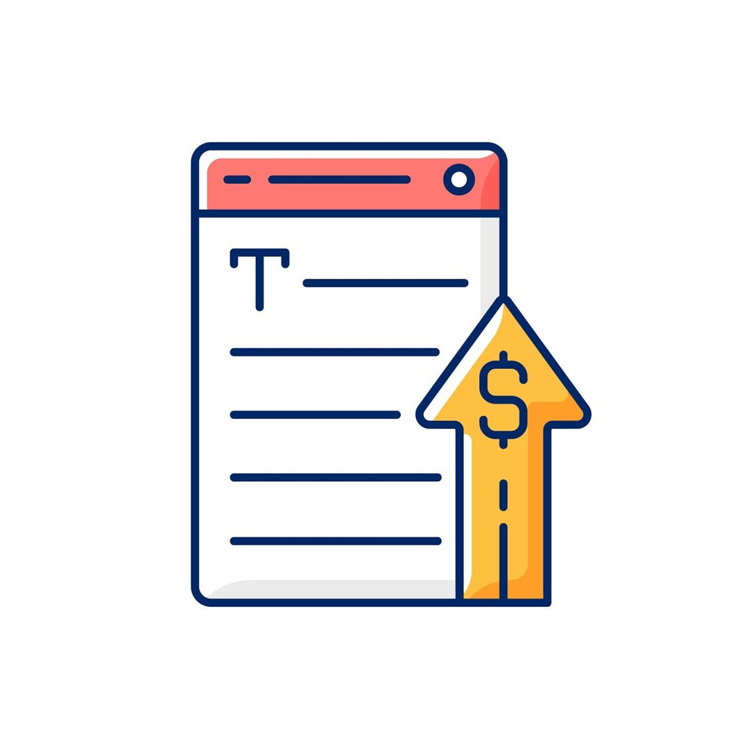 Copywriting RGB color icons set