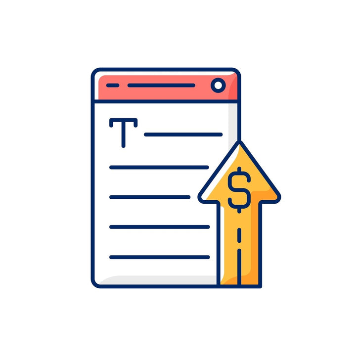 Copywriting RGB color icons set