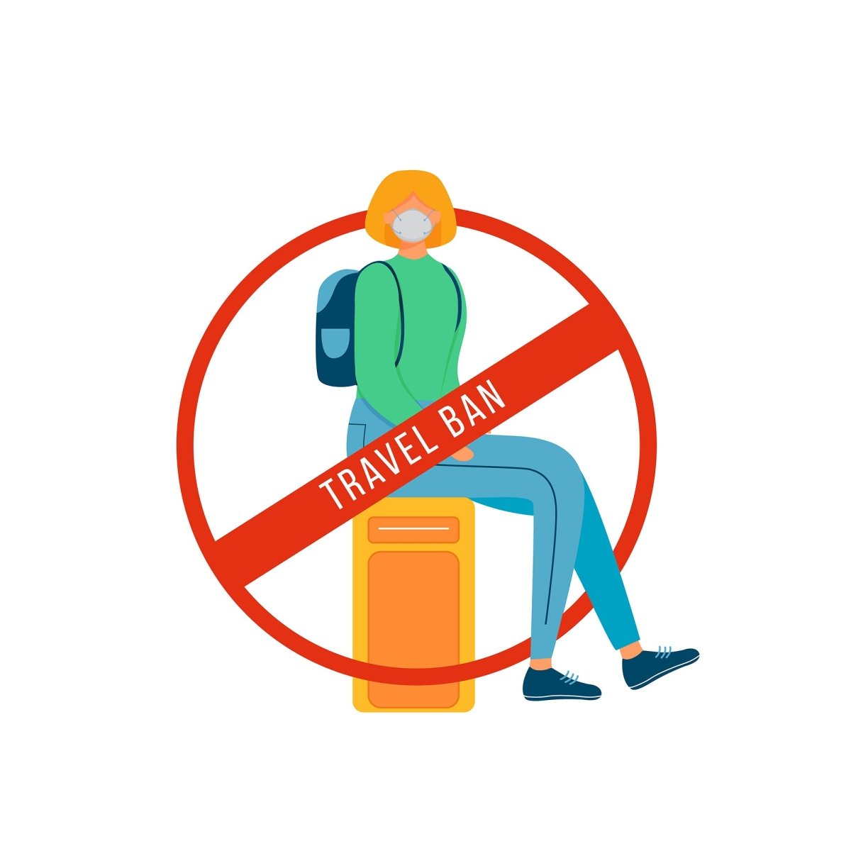 Coronavirus reality color vector faceless characters bundle