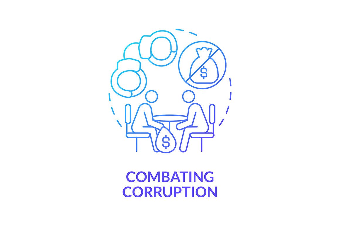 Corporate social responsibility offence concept icons bundle