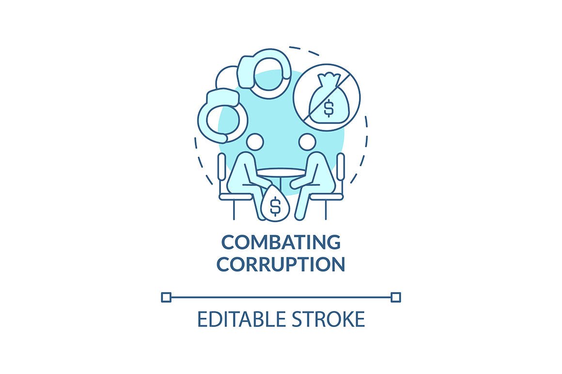 Corporate social responsibility offence concept icons bundle