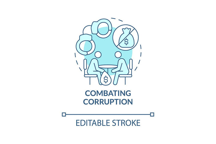 Corporate social responsibility offence concept icons bundle