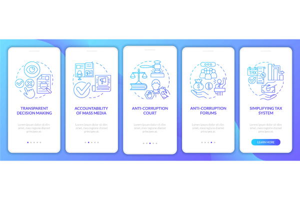 Corruption App Page Screen Bundle