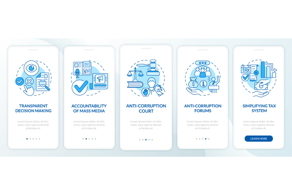 Corruption App Page Screen Bundle