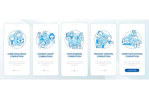 Corruption App Page Screen Bundle